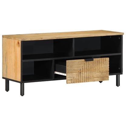 Tv Skříňka Hnědá 100X33X46 Cm Masivní Dřevo Mango