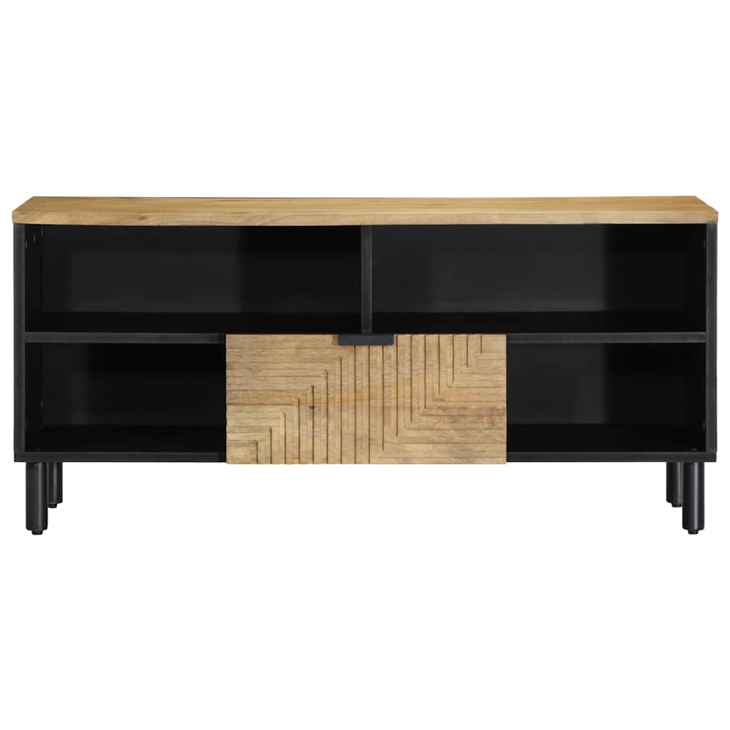 Tv Skříňka Hnědá 100X33X46 Cm Masivní Dřevo Mango