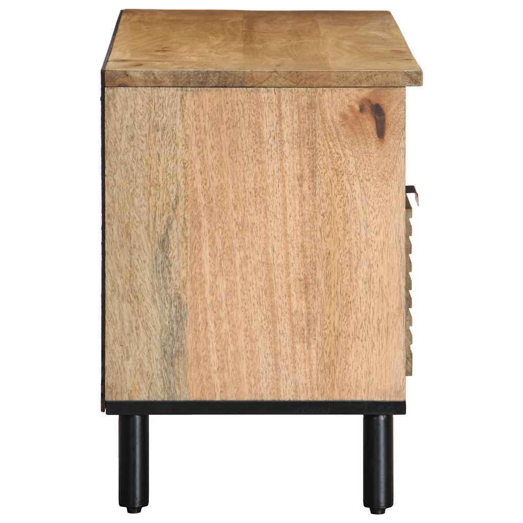 Tv Skříňka Hnědá 100X33X46 Cm Masivní Dřevo Mango