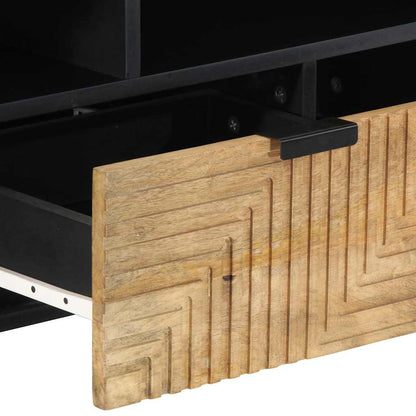 Tv Skříňka Hnědá 100X33X46 Cm Masivní Dřevo Mango