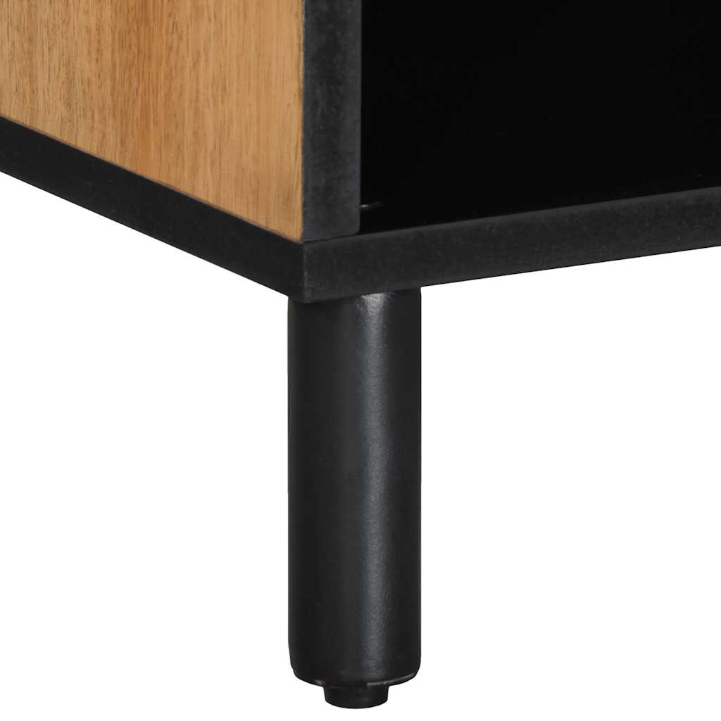 Tv Skříňka Hnědá 100X33X46 Cm Masivní Dřevo Mango