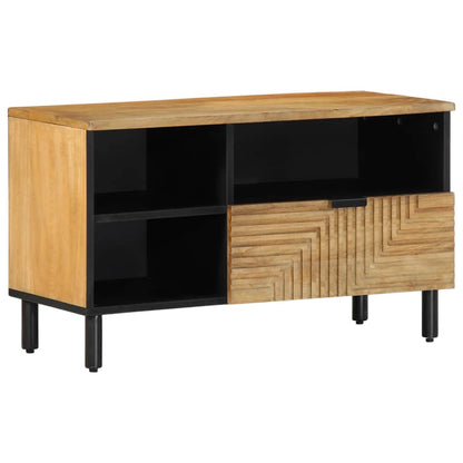 Tv Skříňka Hnědá 80X33X46 Cm Masivní Dřevo Mango