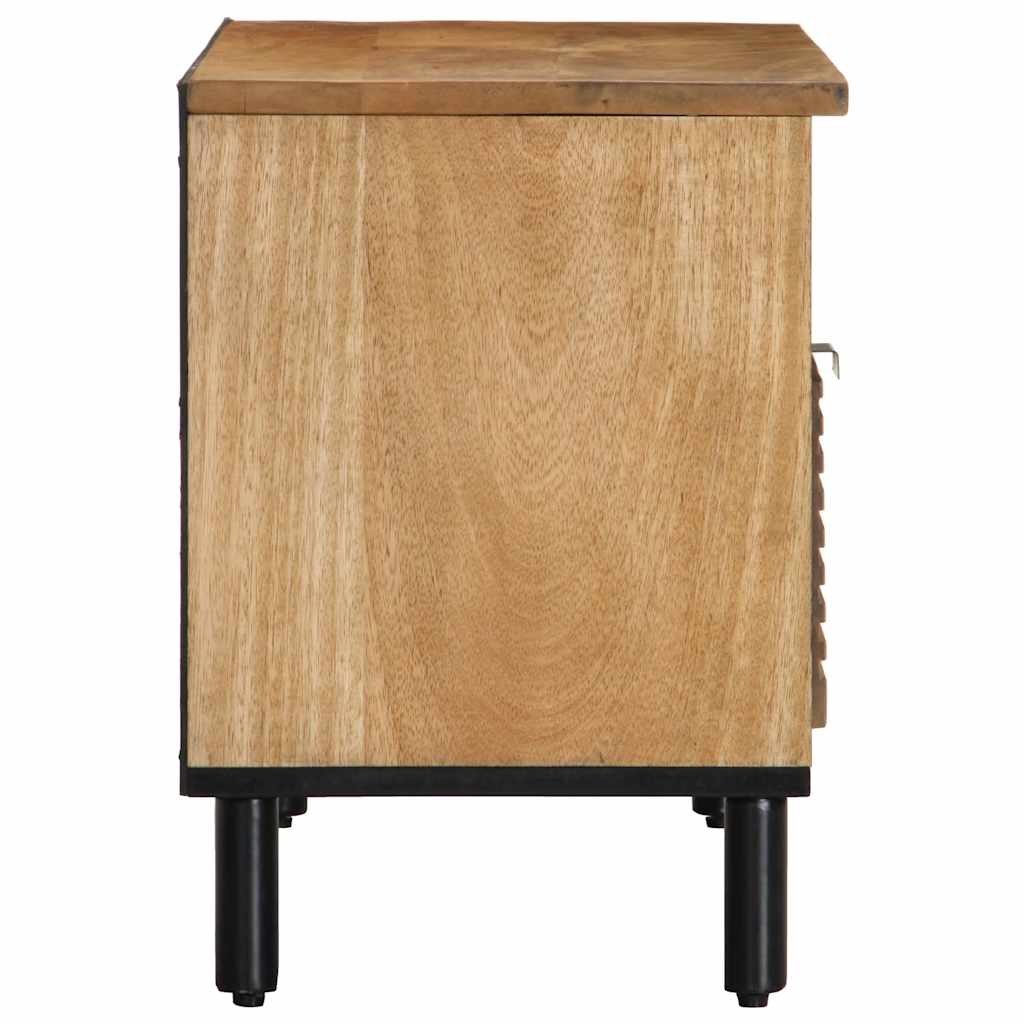 Tv Skříňka Hnědá 80X33X46 Cm Masivní Dřevo Mango