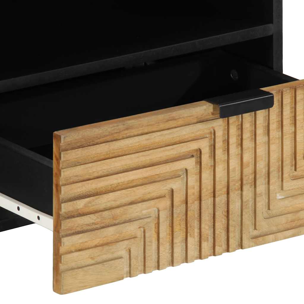 Tv Skříňka Hnědá 80X33X46 Cm Masivní Dřevo Mango