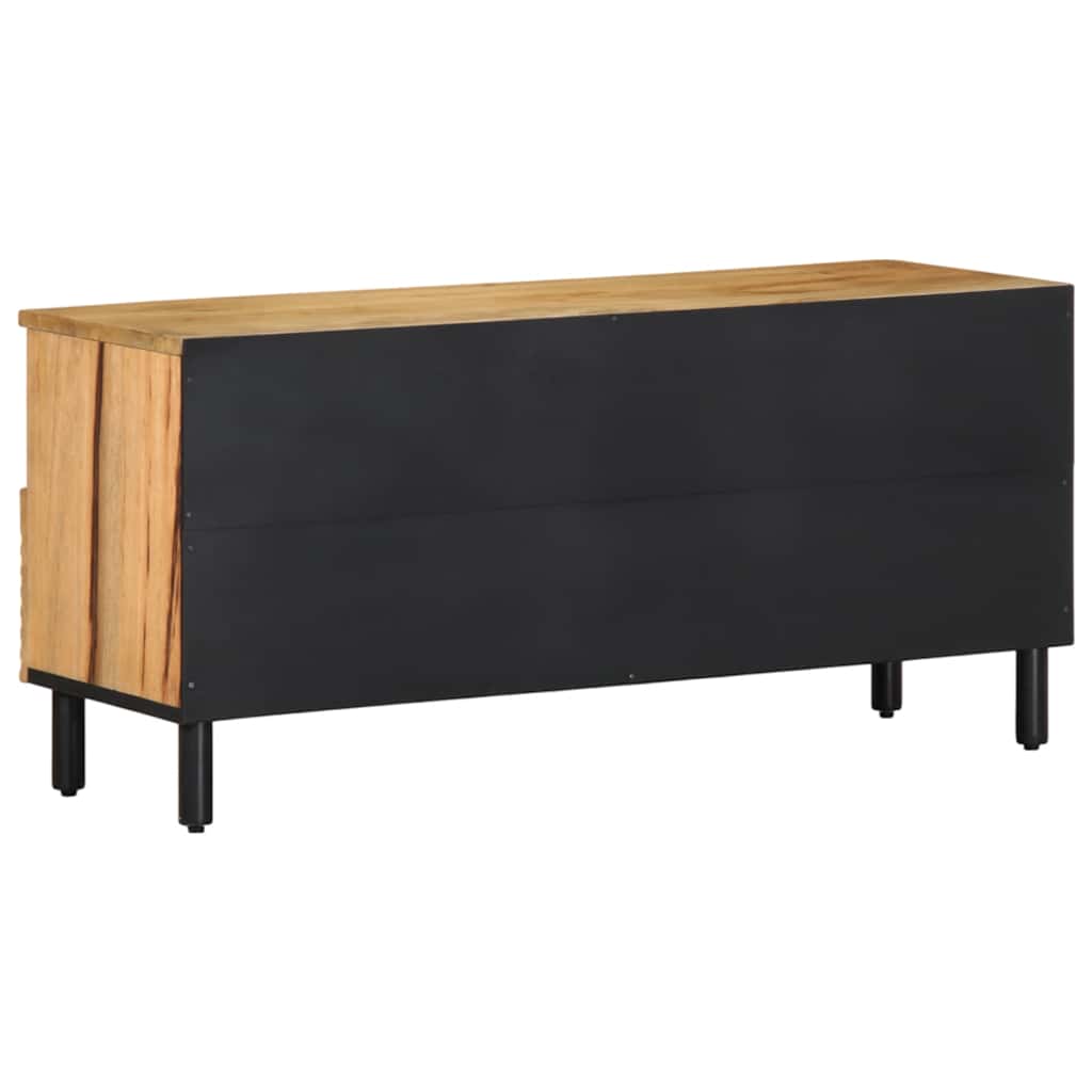 Tv Skříňka Hnědá 100X33X46 Cm Masivní Dřevo Mango