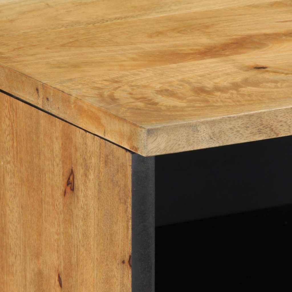 Tv Skříňka Hnědá 100X33X46 Cm Masivní Dřevo Mango