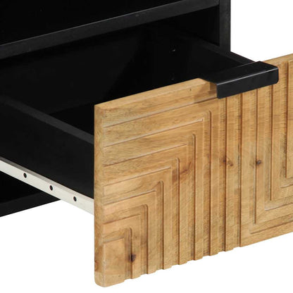 Tv Skříňka Hnědá 100X33X46 Cm Masivní Dřevo Mango