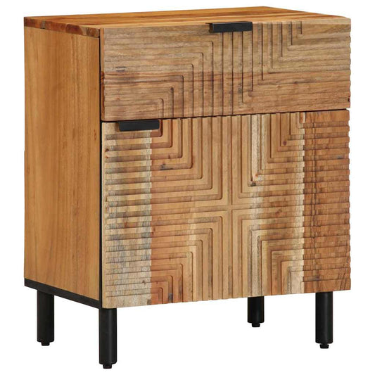 Zásuvka Pod Postel Hnědá 50 X 33 X 60 Cm Masivní Akátové Dřevo