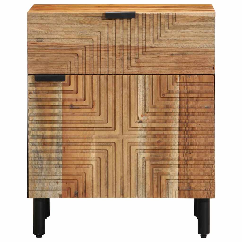 Zásuvka Pod Postel Hnědá 50 X 33 X 60 Cm Masivní Akátové Dřevo