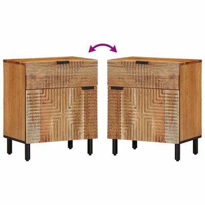 Zásuvka Pod Postel Hnědá 50 X 33 X 60 Cm Masivní Akátové Dřevo