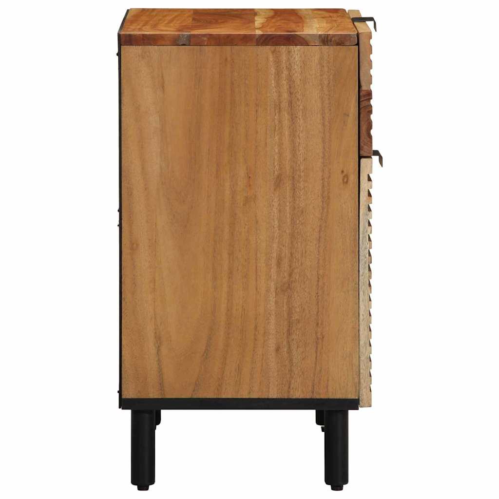 Zásuvka Pod Postel Hnědá 50 X 33 X 60 Cm Masivní Akátové Dřevo