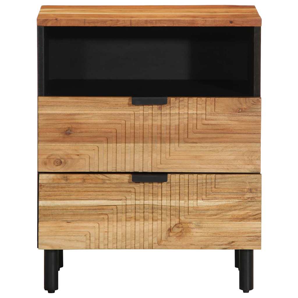 Zásuvka Pod Postel Hnědá 50 X 33 X 62 Cm Masivní Akátové Dřevo
