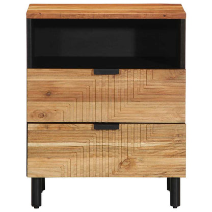 Zásuvka Pod Postel Hnědá 50 X 33 X 62 Cm Masivní Akátové Dřevo