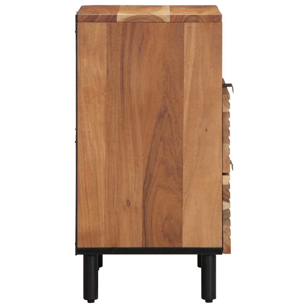 Zásuvka Pod Postel Hnědá 50 X 33 X 62 Cm Masivní Akátové Dřevo