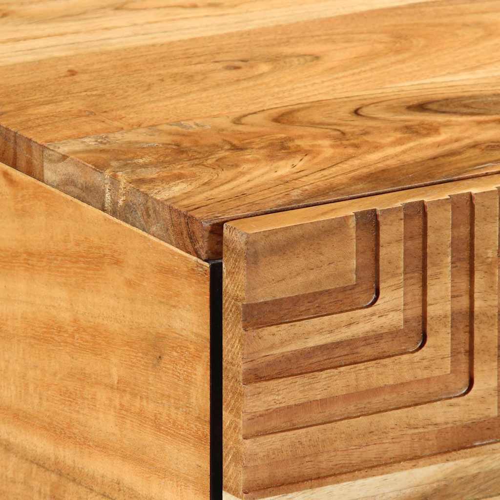 Konferenční Stolek Hnědá 100 X 54 X 40 Cm Masivní Akátové Dřevo