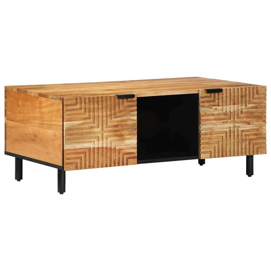 Konferenční Stolek Hnědá 100 X 54 X 40 Cm Masivní Akátové Dřevo