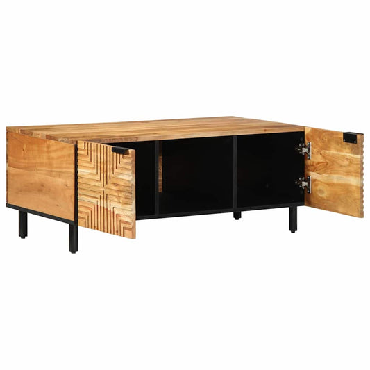 Konferenční Stolek Hnědá 100 X 54 X 40 Cm Masivní Akátové Dřevo