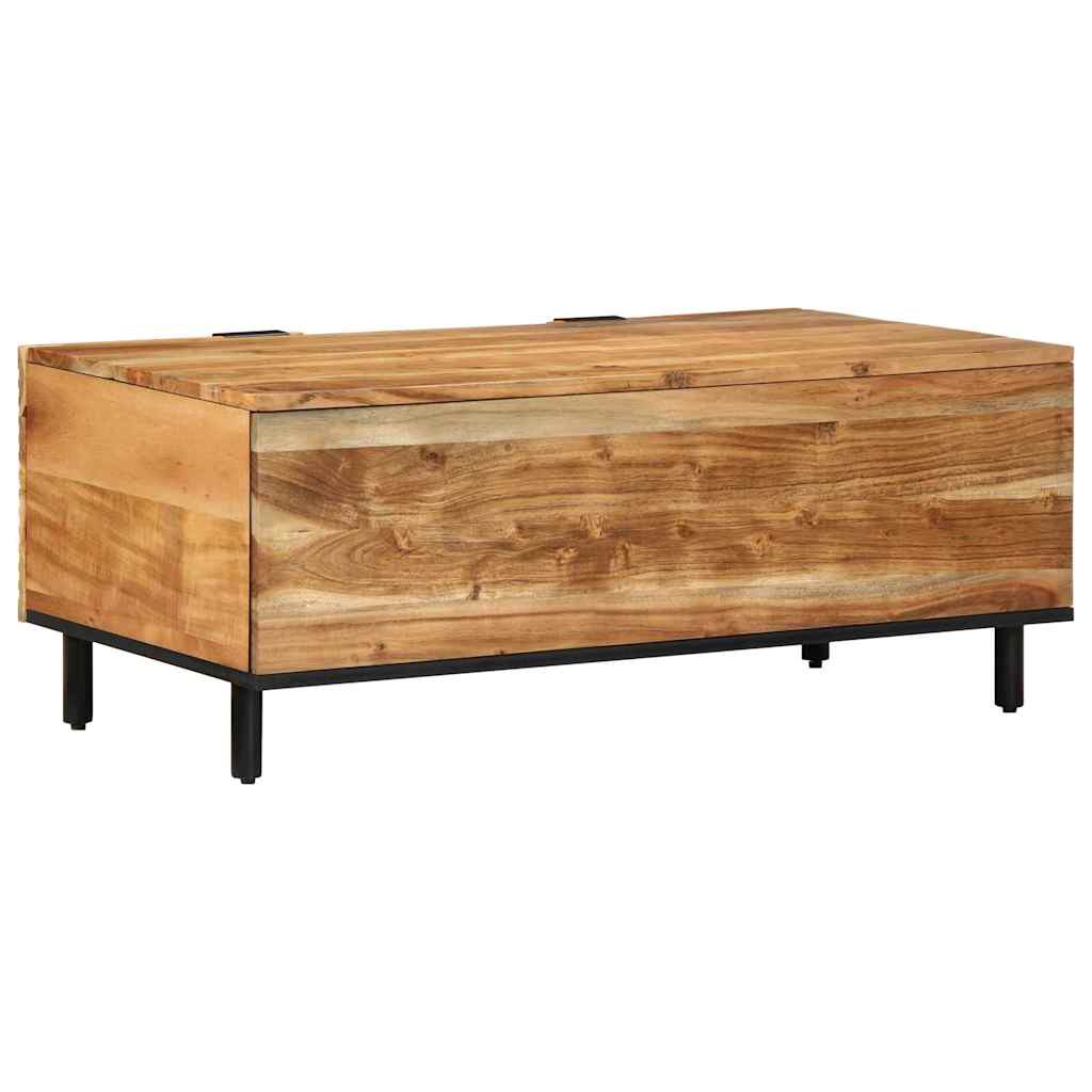 Konferenční Stolek Hnědá 100 X 54 X 40 Cm Masivní Akátové Dřevo