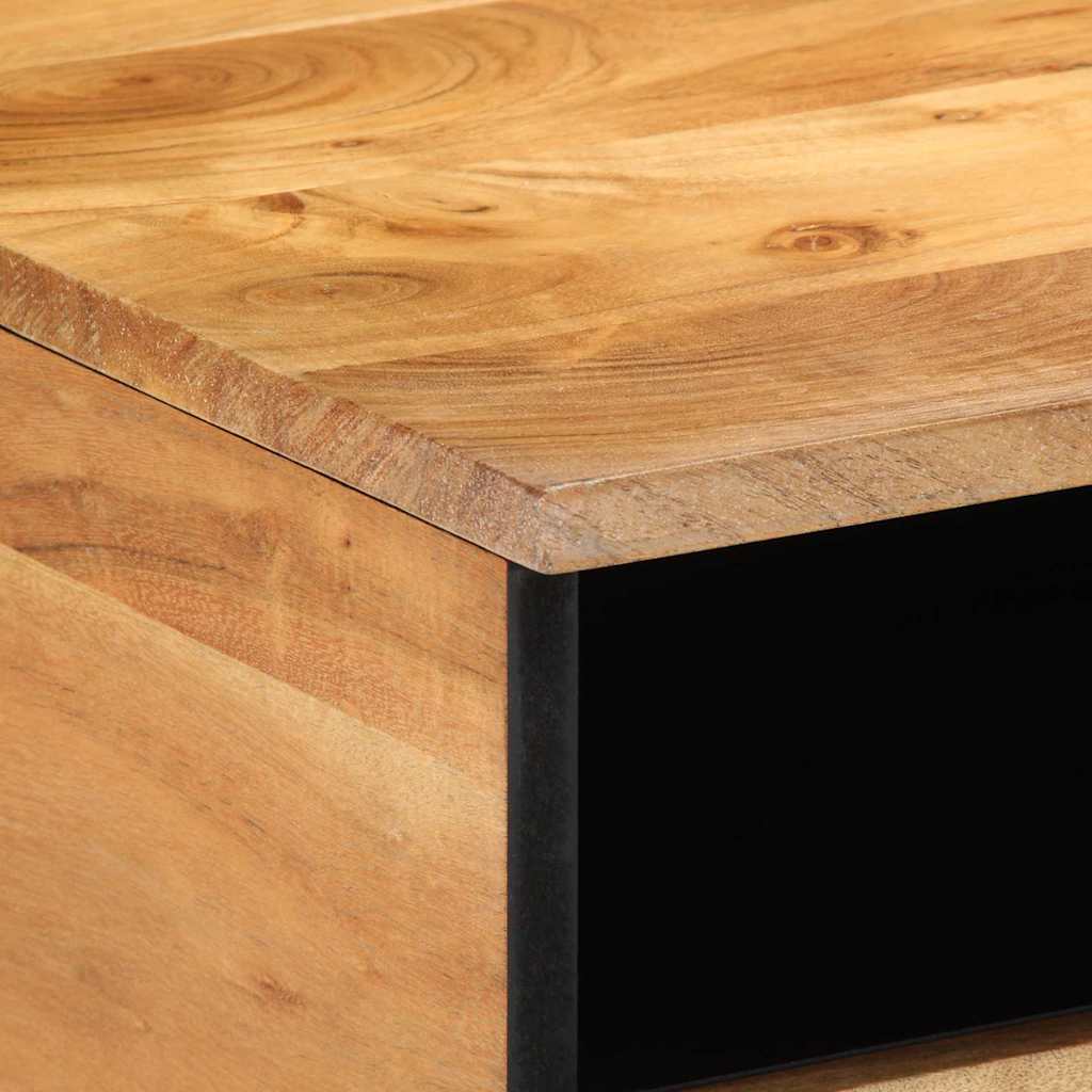 Konferenční Stolek Hnědá 80 X 54 X 40 Cm Masivní Akátové Dřevo