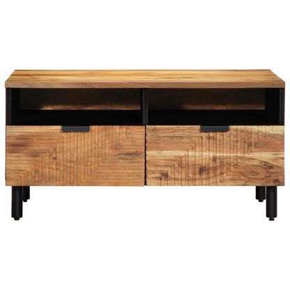 Konferenční Stolek Hnědá 80 X 54 X 40 Cm Masivní Akátové Dřevo