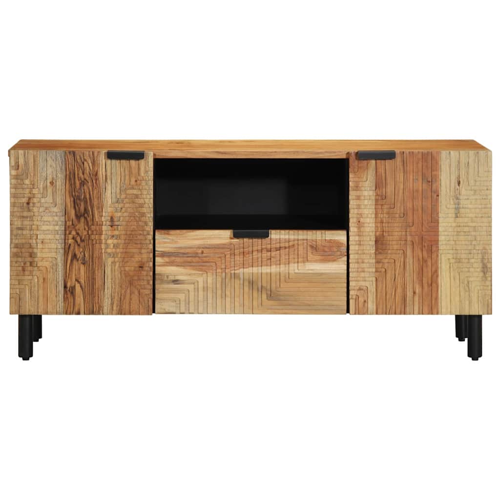 Televizní Skříň Hnědá 105 X 33 X 46 Cm Masivní Mangové Dřevo