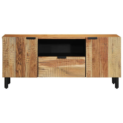 Televizní Skříň Hnědá 105 X 33 X 46 Cm Masivní Mangové Dřevo