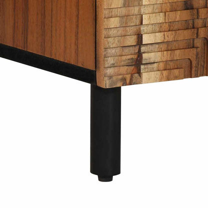 Servírovací Skříň Hnědá 60 X 33 X 75 Cm Masivní Mangové Dřevo