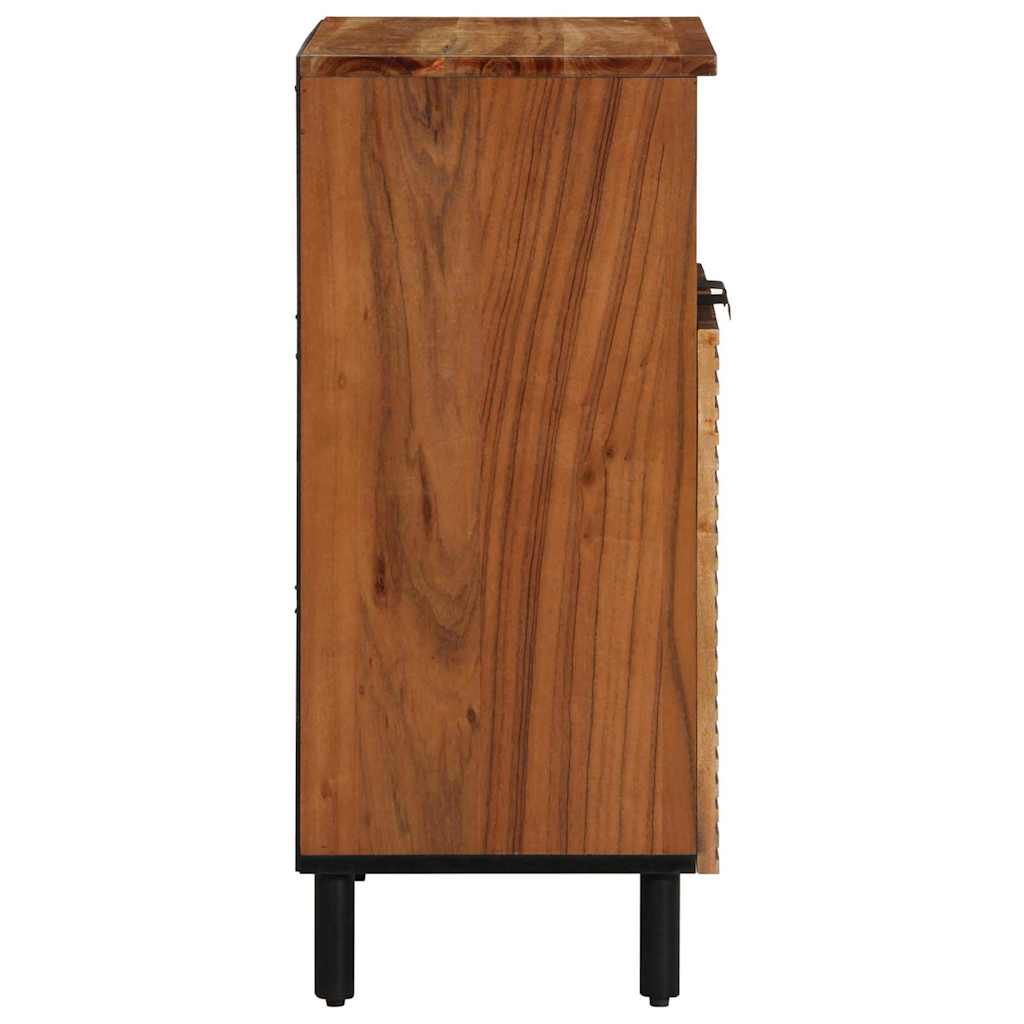 Servírovací Skříň Hnědá 60 X 33 X 75 Cm Masivní Mangové Dřevo