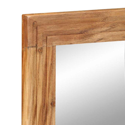 Koupelnové Zrcadlo Nástěnný Se Zrcadlem Hnědá 70 X 50 X 2.5 Cm