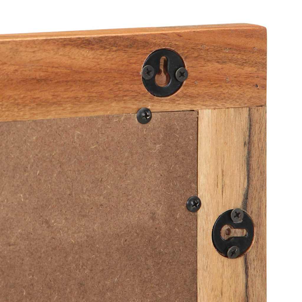 Koupelnové Zrcadlo Nástěnný Se Zrcadlem Hnědá 70 X 50 X 2.5 Cm
