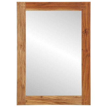 Koupelnové Zrcadlo Nástěnný Se Zrcadlem Hnědá 70 X 50 X 2.5 Cm