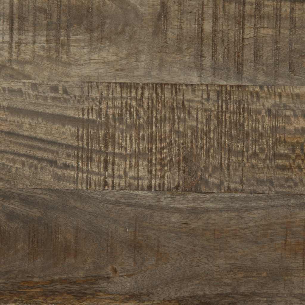 Tv Skříňka Světle Šedá 70X33,5X46 Cm Masivní Mangovníkové Dřevo Hnědá