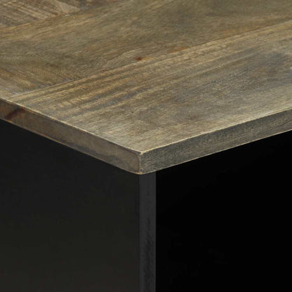 Konferenční Stolek Světle Šedá 80X50X40 Cm Masivní Mangovník Staré Dřevo