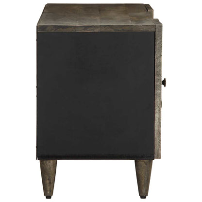 Tv Skříňka Světle Šedá 105X33,5X46Cm Masivní Mangovníkové Dřevo Růžová