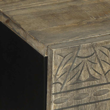 Tv Skříňka Světle Šedá 105X33,5X46Cm Masivní Mangovníkové Dřevo Růžová