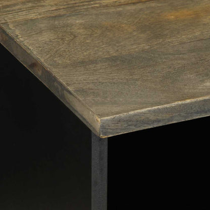 Tv Skříňka Černá 100 X 33 X 46 Cm Masivní Mangovníkové Dřevo