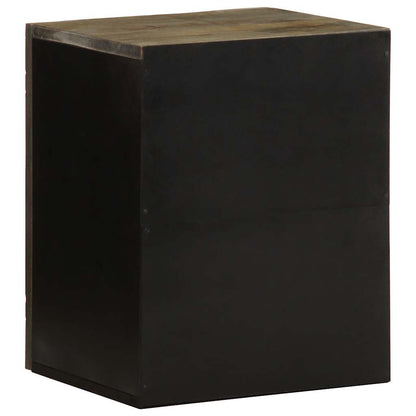 Koupelnová Nástěnná Skříňka 38 X 33 X 48 Cm Masivní Mangovník