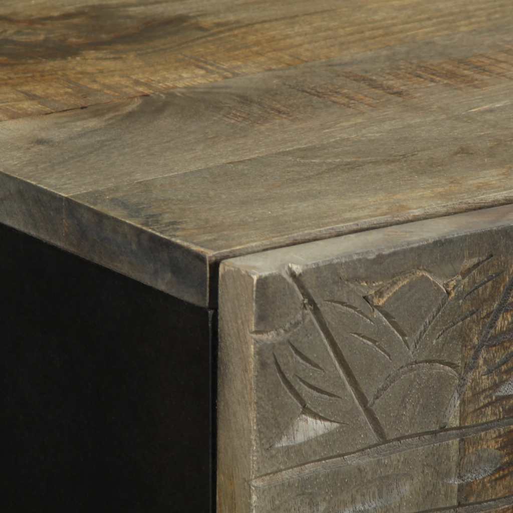 Koupelnová Nástěnná Skříňka 38 X 33 X 48 Cm Masivní Mangovník