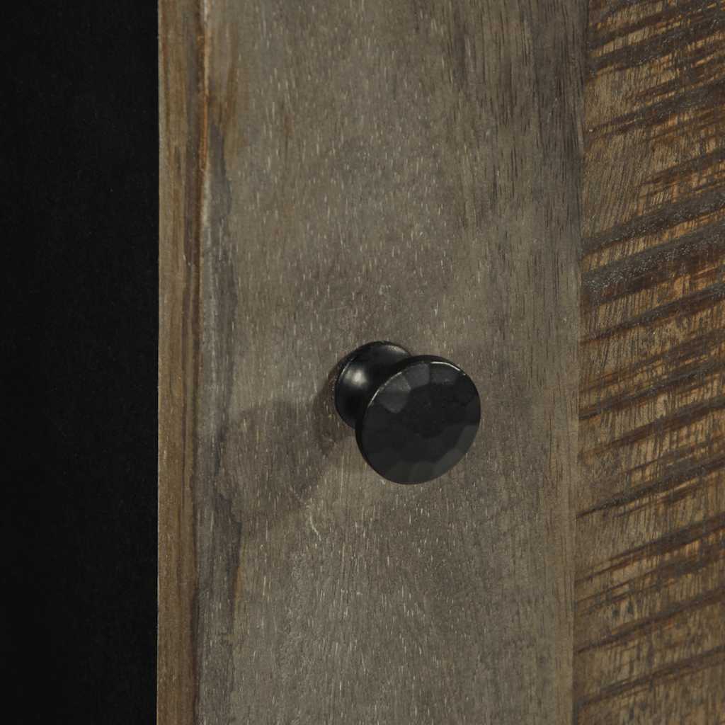 Koupelnová Nástěnná Skříňka 38 X 33 X 48 Cm Masivní Mangovník