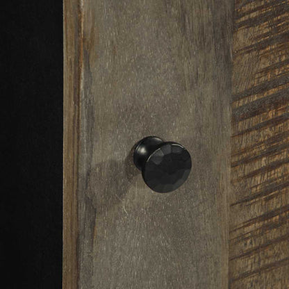 Koupelnová Nástěnná Skříňka 38 X 33 X 48 Cm Masivní Mangovník