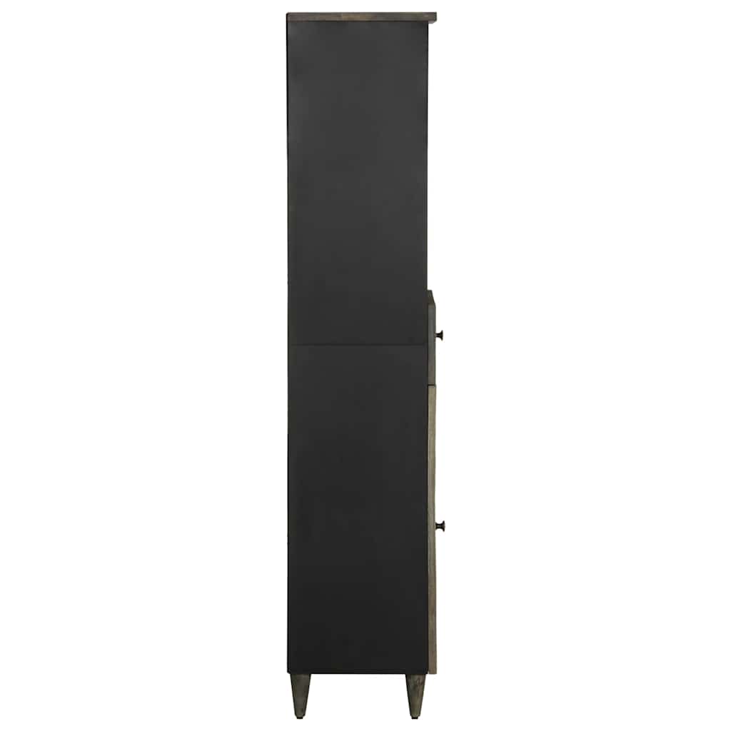 Koupelnová Skříňka 38 X 33 X 160 Cm Masivní Mangovníkové Dřevo