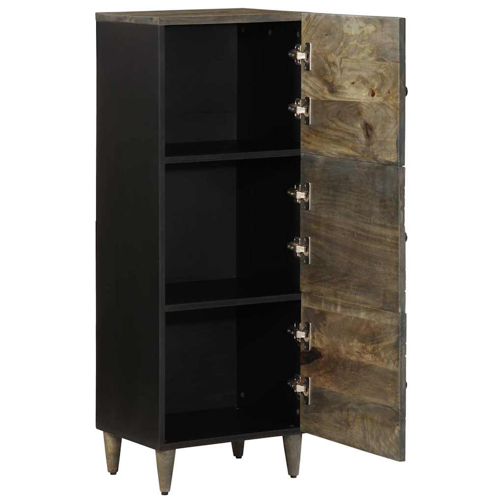 Skříň Highboard 40 X 33 X 110 Cm Masivní Mangovníkové Dřevo