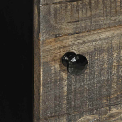 Skříň Highboard 40 X 33 X 110 Cm Masivní Mangovníkové Dřevo