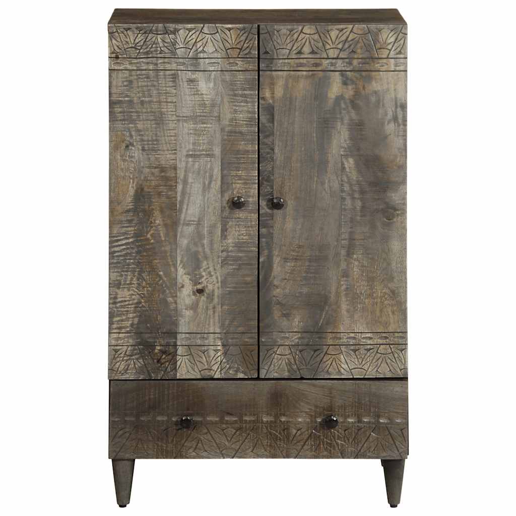 Skříň Highboard 60X33X110 Cm Masivní Mangovníkové Dřevo