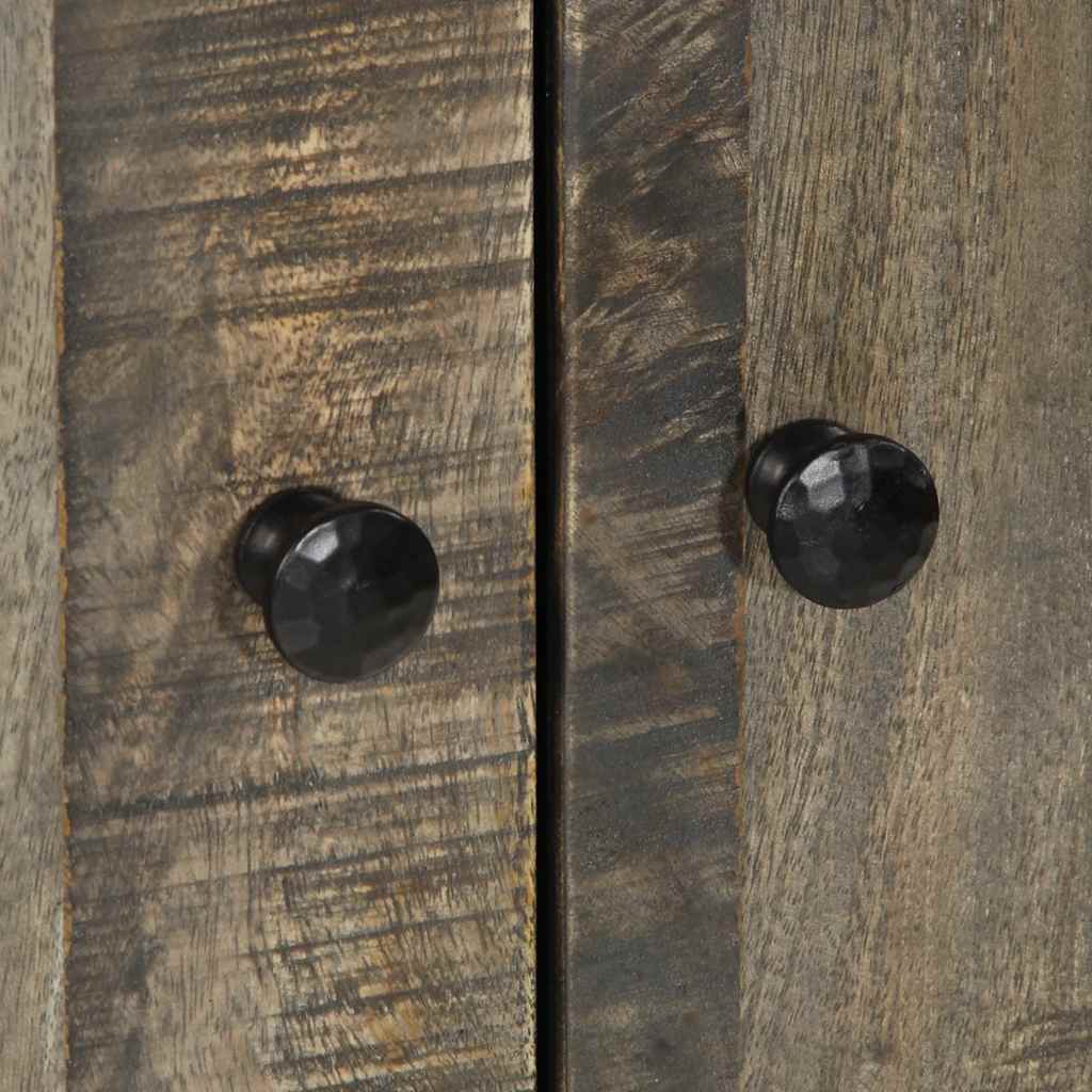 Skříň Highboard 60X33X110 Cm Masivní Mangovníkové Dřevo