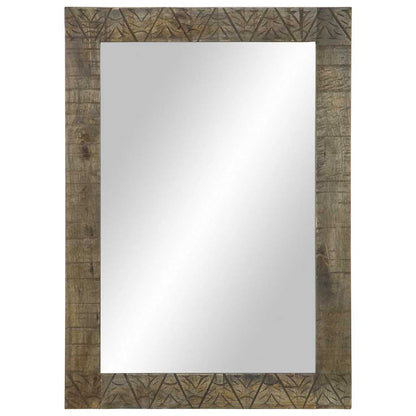 Koupelnové Zrcadlo 50X2,5X70 Cm Masivní Mangovníkové Dřevo