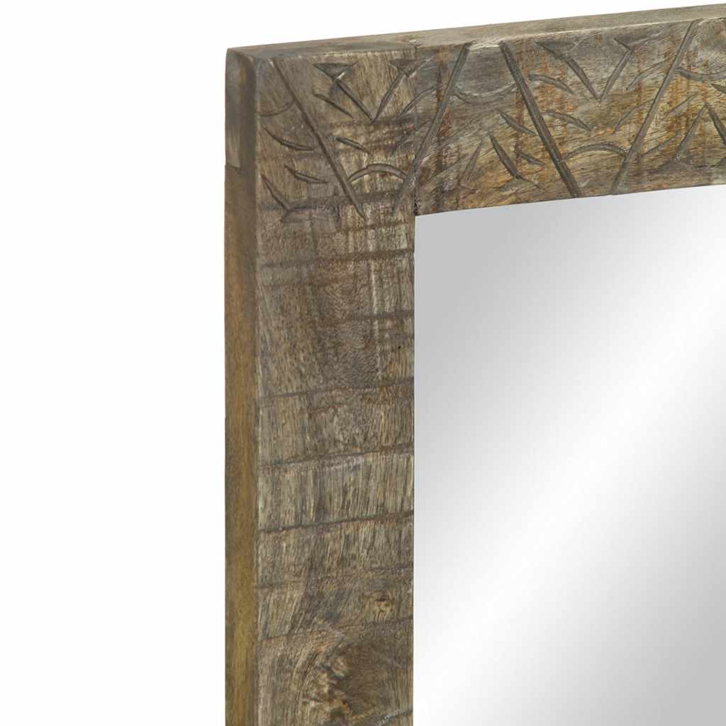 Koupelnové Zrcadlo 50X2,5X70 Cm Masivní Mangovníkové Dřevo