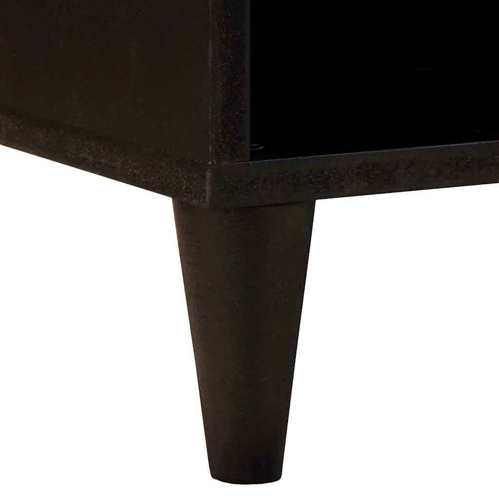 Televizní Skříň Černá A Zlatá 100 X 33 X 46 Cm Kompozitní Dřevo