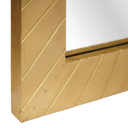 Koupelnové Zrcadlo Nástěnný Se Zrcadlem Zlatá 50 X 2,5 X 70 Cm