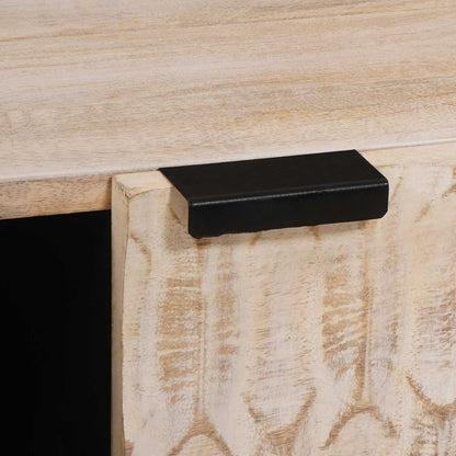 Konferenční Stolek Bílá 100 X 54 X 40 Cm Masivní Mangové Dřevo